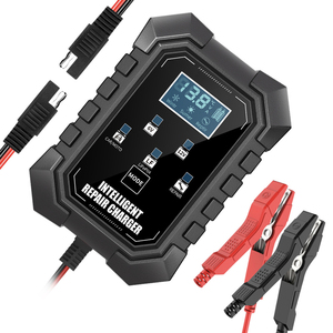 <span class=keywords><strong>Chargeur</strong></span> de batterie de voiture intelligent à affichage LED portable, charge rapide, accessoire d'alimentation pour <span class=keywords><strong>moto</strong></span>, batterie au plomb-acide - Product Image 2