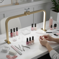 Lampe de table pour technicien ongulaire avec support pour téléphone, 30 pouces, lumière de bureau professionnelle pliable, commande tactile, 3360LM CRI90