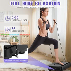 TUDEEN Günstige Vibrationsplatte Plattform Elektromagnetisches Fitnessgerät für Vertikale Massage - Product Image 6