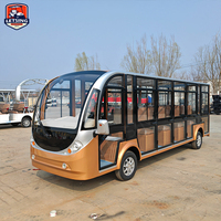 Bus électrique de tourisme fermé avec portes, moteur haute puissance, 14 places, navette de transport urbain, bus de tourisme