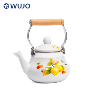 إبريق شاي مطلي بالمينا رائج البيع، غلاية مينا مخصصة، وعاء قهوة مطلي بالمينا - Product Image 6