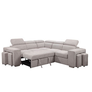 सर्वश्रेष्ठ विक्रेता सोफे कमरे में रहने वाले सोफे उच्च गुणवत्ता वाले कपड़े सोफे बिस्तर कार्यात्मक सोफे 2 सीटर + कोने + 2 सीटर - Product Image 4