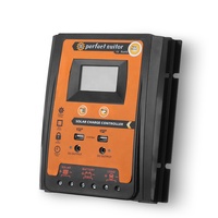 Contrôleur de charge solaire PWM EXLIPORC 45A/50A personnalisé en gros, 12V/24V AUTO, écran LCD, génération d'énergie photovoltaïque intelligente