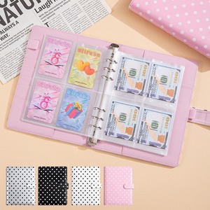 Raccoglitore per Pianificazione Finanziaria A5 con Copertina in Pelle PU a Motivo a Pois, con Molteplici Scomparti per Carte, Registro Contabile Staccabile e Quaderno da Lavoro - Product Image 4