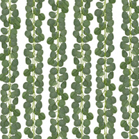 Guirlande artificielle d'eucalyptus, fausses feuilles d'eucalyptus, verdure pour mariage, fête, table, cheminée, mur, décoration intérieure