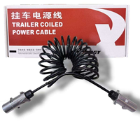 Câble de remorque 7x1,0 mm² à 7 conducteurs en cuivre sans oxygène pour camion, remorque, caravane