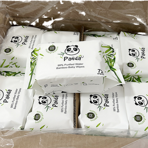 Lingettes humides jetables naturelles en bambou biodégradable écologique pour bébés pour l'essuyage d'allaitement de la peau de bébé - Product Image 3