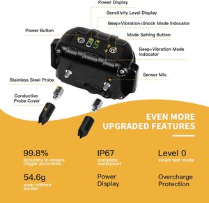 2025 cuidado de perros de alta calidad sin <span class=keywords><strong>collar</strong></span> de ladridos contra ladridos USB recargable <span class=keywords><strong>collar</strong></span> de perro antiladridos - Product Image 6