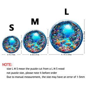 Hot Dưới Nước Thế Giới Chủ Đề Bằng Gỗ Câu Đố Ghép Hình Không Thường Xuyên Hình Mảnh Câu Đố Trẻ Em Của Đồ Chơi Giáo Dục - Product Image 5