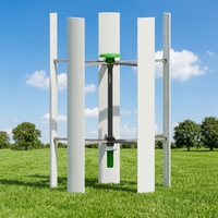 Éolienne hybride H-200 kW à faible vitesse de démarrage pour éclairage public, générateur d'énergie libre 200 kW 380 V, diamètre de rotor 10,5 m en aluminium