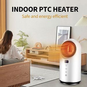 Ventilateur tour PTC 1500W avec télécommande, portable, pour bureau, chambre, salon, protection contre la surchauffe, économie d'énergie - Product Image 3
