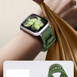 Nouveau <span class=keywords><strong>bracelet</strong></span> de montre en caoutchouc FKM imperméable avec <span class=keywords><strong>boucle</strong></span> à ardillon pour bracelets Iwatch 38 mm 40 mm 41 mm 42 mm 44 mm 45 mm 46 mm 49 mm - Product Image 2