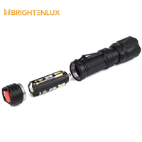 Lampe torche LED rechargeable super lumineuse, haute luminosité, charge USB, en alliage d'aluminium, pour le camping, les urgences, étanche