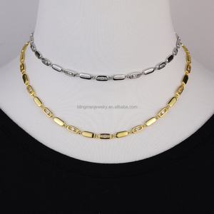 2025 đồ trang sức sang trọng thiết lập 18K Vàng Thả Mặt dây chuyền thủy tinh Choker Vòng vòng đeo tay vòng <span class=keywords><strong>Zircon</strong></span> chính đá lớp vòng cổ - Product Image 4