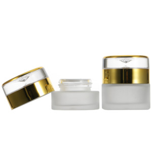 <span class=keywords><strong>Prix</strong></span> direct usine : Pots en verre de 20 ml, 30 ml, 50 ml avec bouchons dorés pour crèmes de soin et crèmes pour les yeux en flacons sous vide - Product Image 3
