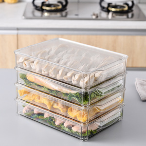 Transparent Stackable <b>Storage</b> Box Rectangle Clip On Lid Food <b>Storage</b> <b>Container</b> <b>For</b> <b>Kitchen</b> Refrigerator - Product Image 1