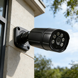 Kit de Vigilância CCTV POE <span class=keywords><strong>NVR</strong></span> Xiongmai de 4 Canais 4K 8MP com Câmera Bullet Externa Preta e Fontes de Luz Duplas - Product Image 4