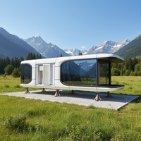 Capsule spatiale modulaire compacte, maison préfabriquée, mini-maison, bureau mobile, studio, cabane pour usage privé, jardin, cour arrière, habitation