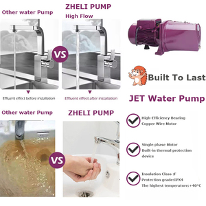 <span class=keywords><strong>Pompe</strong></span> à eau <span class=keywords><strong>Venturi</strong></span> monophasée 1HP auto-amorçante pour l'irrigation de jardin - Product Image 5