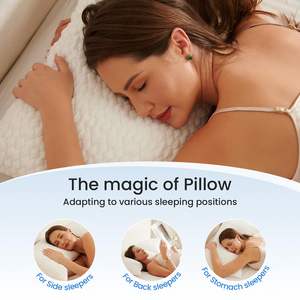 Höhen verstellbar Ergonomisch geschreddert Memory Foam Bett kissen Großhandel <span class=keywords><strong>Crescent</strong></span> Moon Shape <span class=keywords><strong>Shaped</strong></span> Foam Nacken kissen zum Schlafen - Product Image 3