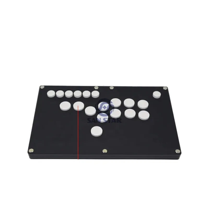 Fightbox B1-B Arcade Game Controller Voor Pc/Ps/Xbox/Switch Zwart Mat Acryl Paneel Met Cherry Microschakelaar