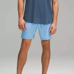 Pantalones Cortos Deportivos para Hombre, 120 g/m², Spandex/Poliéster, Satén, Transpirables, Ecológicos, con Cierre de Cordón, para Gimnasio y Tenis, Color Sólido - Product Image 3