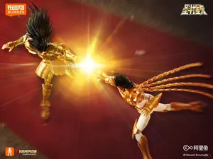 ของแท้จาก Stock Genuine Blokees Saint Seiya ฟิกเกอร์แอคชั่น ABS ฟีนิกซ์ อิกกิ SAGA โกลเด้นเซนต์ แชมเปี้ยนคลาส โมเดลประกอบ ของเล่นสะสม ของขวัญ - Product Image 6