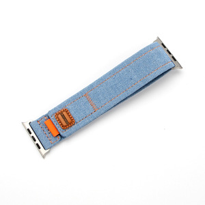 สายนาฬิกาผ้าเดนิมสำหรับ <span class=keywords><strong>Apple</strong></span> <span class=keywords><strong>Watch</strong></span> 42/44/45/49 มม. สายรัดข้อมือแบบสปอร์ตสำหรับผู้หญิงผู้ชาย สายรัดข้อมือสำหรับ IWatch S11 S10 - Product Image 3