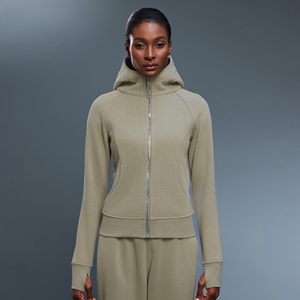 Completo Sportivo da Donna Invernale Foderato in Pile con Giacca a Maniche Lunghe con Cappuccio e Zip Integrale e Pantaloni Svasati con Coulisse e Tasche - Product Image 6