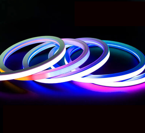 Ruban LED néon RGB 5050 - 7x13mm, revêtement silicone, 24V, IP65, 8W/m, 2700K-6000K, CRI élevé, 10m, découpable, 50000h, éclairage muséal, CE - Product Image 3