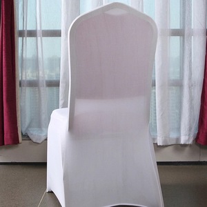 Libosa ขายส่งจัดงานแต่งงานโรงแรมจัดเลี้ยงโรงแรมเก้าอี้ผ้าคลุมชิ้นเดียวยืดหยุ่นที่นั่งสีขาวรวมทุกอย่างหนาผ้าคลุมเก้าอี้ - Product Image 2