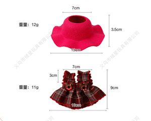 ملابس لا بو وا الفاخرة ذات الطراز الرجعي، طقم ملابس لا بو مع إكسسوارات للارتداء الذاتي، ملابس للدمى - Product Image 6