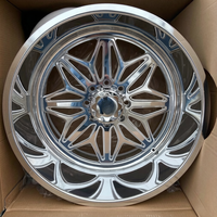 Jantes en alliage d'aluminium forgé poli SW Deep Dish SNOW 6061-T6 de 20 à 30 pouces compatibles F250/Sierra 1500/RAM 2500/Silverado 6x139.7/8x180