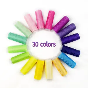 เย็บปักถักร้อย 30 สี 100 เมตรเย็บสำหรับ handing เย็บปักถักร้อย