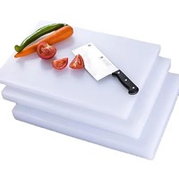 Planche à découper en polyéthylène plastique WLT 25x15cm rectangulaire, compatible lave-vaisselle, professionnelle, multi-usages, étiquette privée personnalisable