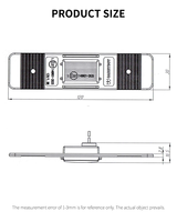 Feux de plaque d'immatriculation LED Emark IP66 12V pour remorque, camion, camping-car, caravane