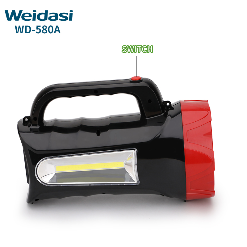 Weidasi LEDサーチライト充電式ハンドヘルドスポットライト