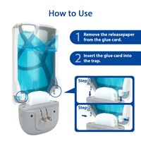 Trampa para Insectos Voladores con Luz Azul y UV, Atrapa Moscas Enchufable para Interiores, para Mosquitos, Moscas Domésticas y de la Fruta - Sin Desorden, Sin Zapper