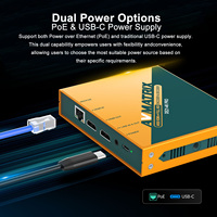Avmatrix DE21-4K PRO Encodeur et Décodeur NDI Métallique 4K Bidirectionnel, Prise en Charge PoE 5-18V, Alimentation USB-C, 3.5mm