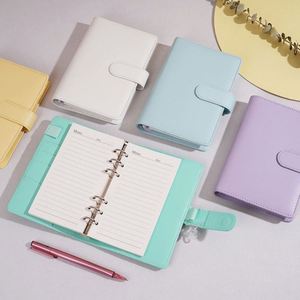 Customized A5 Planner Notebooks with Paper A6 Hardcover Loose-leaf Binding Papeleria <b>Journaling</b> Supplies for Girls Cuadernos - Product Image 3