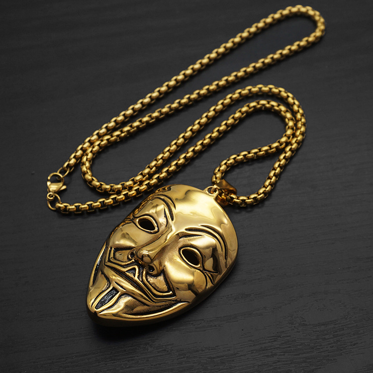 Gold with 4mm60cm square pearl chain