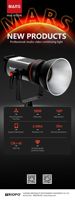 TRIOPO Mars M-300D Studio photo 300w 2700k-6500k Contrôle par application Lumière vidéo pour éclairage de studio photo