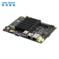 Placa base SBC de 3,5 "sin ventilador compatible con Intel Pentium J2900 CPU de cuatro núcleos 8G + 128G Wifi y BT Win 10 IOT para pantalla Digital 1920x1080