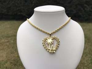 สร้อยคอชุบทองรูปเชอร์รี่โรลลี่กรอบจี้การ์ตูนทำจากสเตนเลสสตีลของขวัญเครื่องประดับแฟชั่น - Product Image 5