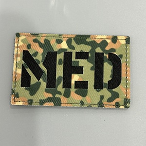 Custom Uniform Logo Sublimation Transfer Printed Cordura Patches With Adhesive <strong>Hook</strong> <strong>and</strong> <strong>Loop</strong> for Clothing - Product Image 2