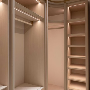 BALOM Dressing sur mesure de luxe avec îlot central, éclairage LED, mobilier moderne pour chambre à coucher, vente en gros OEM, certifié CE - Product Image 4