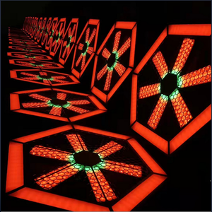 Fondo RGB profesional Luz de escenario de pared Láser LED Pixel Infinite Whirlwind Fan Effect para DJ - Product Image 6