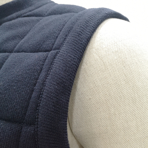 Top Quality Korea Style New Design <strong>Men's</strong> Navy <strong>Knitted</strong> Vest Padded <strong>Waistcoat</strong> Warmer Gilet Could Custom - Product Image 4