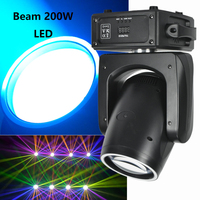 Mini projecteur LED 200W à faisceau arc-en-ciel, Gobo LED 200W, Spot Beam, Lumière de scène DJ Disco, Tête mobile DMX pour événements