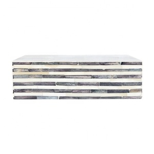 กล่องตกแต่งลายเส้นแนวนอนจากกระดูกอูฐธรรมชาติคุณภาพสูง ขายดีที่สุด เหมาะสำหรับตกแต่งบ้านและใช้เป็นภาชนะบนโต๊ะอาหาร - Product Image 2